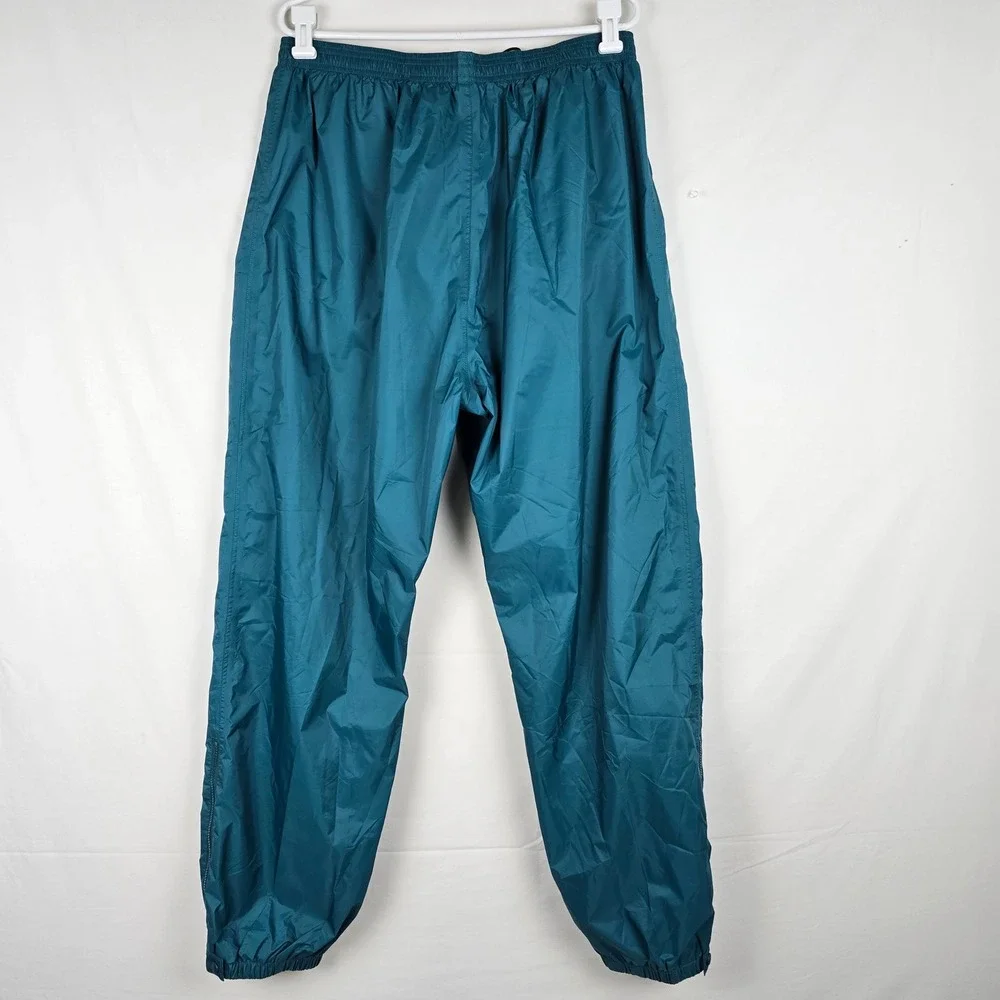 LL Bean Stowaway Rainwear Gore-Tex Pants Mens XL Green Nylon Waterproof RainGear
